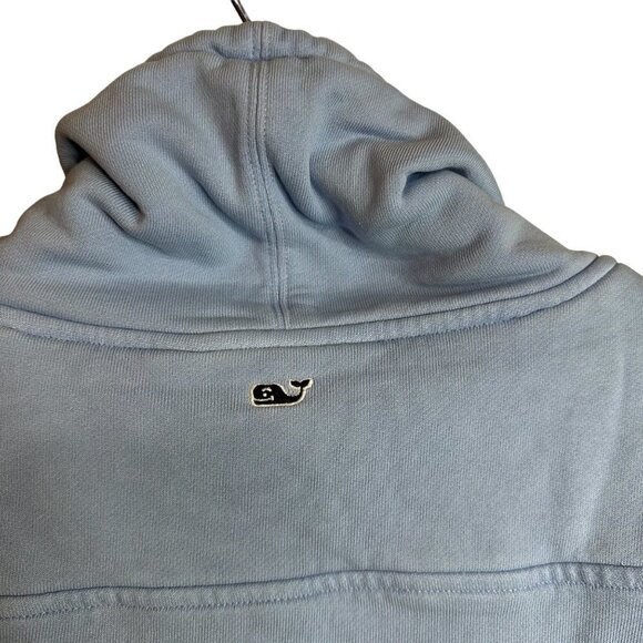 Vineyard‎ Vines Pullover Sweatshirt Funnel Neck Drawstring Baby Blue Women's XXS - Picture 4 of 6
